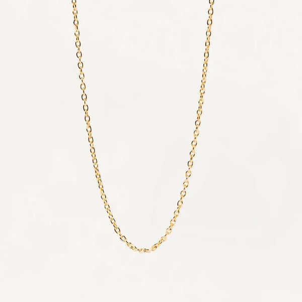 CADENA PLATA L AROS 1MM 45CM
