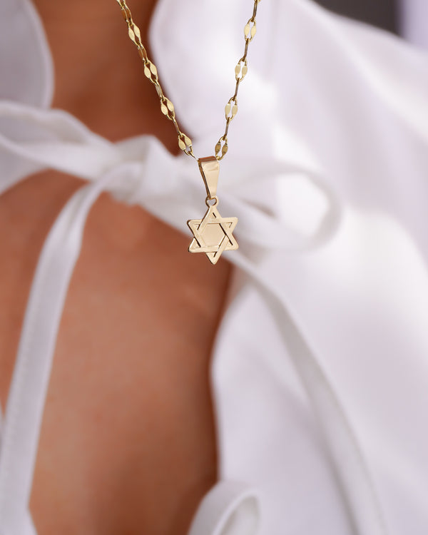 DIJE MINI MEDALLA ESTRELLA DE DAVID