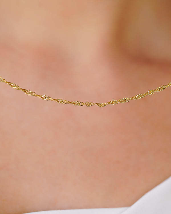 CADENA SINGAPUR 2.5MM ED GOLD 45CM