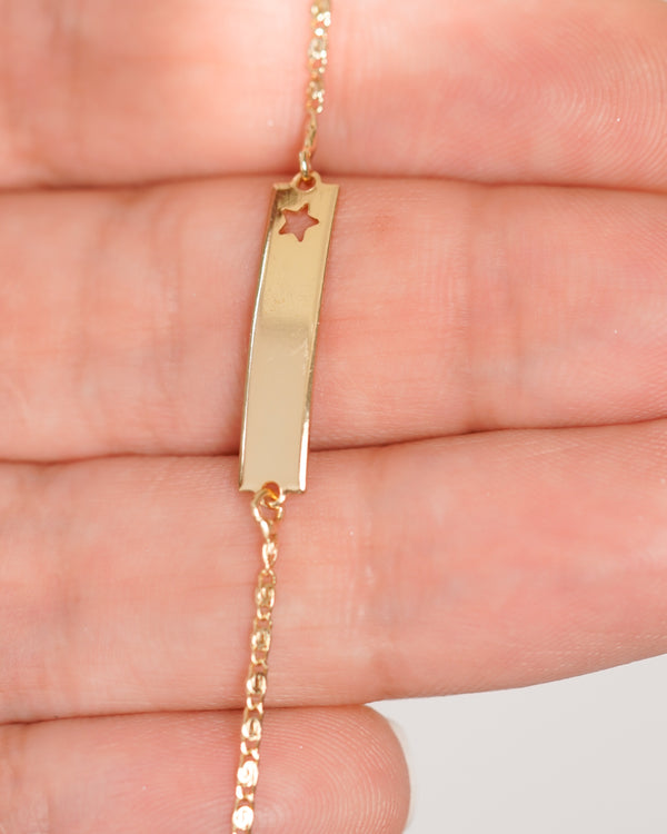PULSERA ESCLAVA CARACOL STAR ED GOLD 16CM