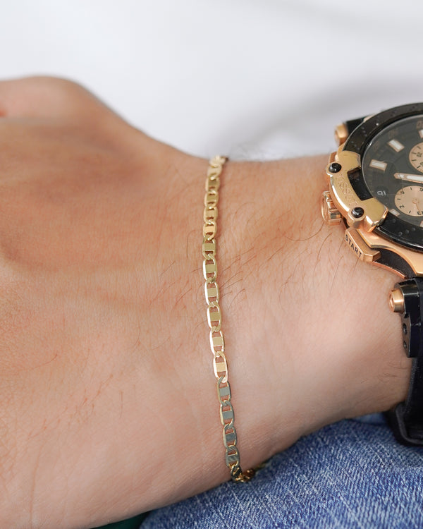 PULSERA ESCALERA ED GOLD 20CM 3.5MM