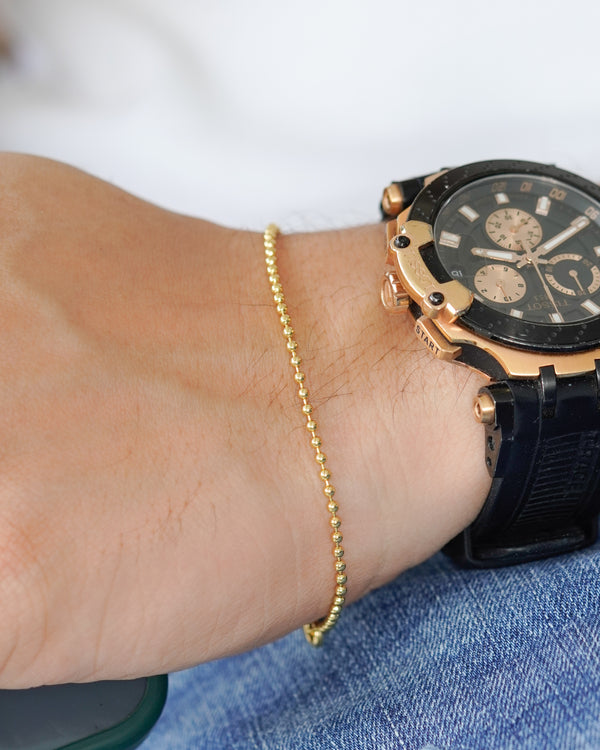PULSERA MILITAR 2MM ED GOLD 20CM