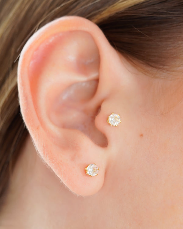 TOPO CIRCON REDONDO CRISTAL 4MM