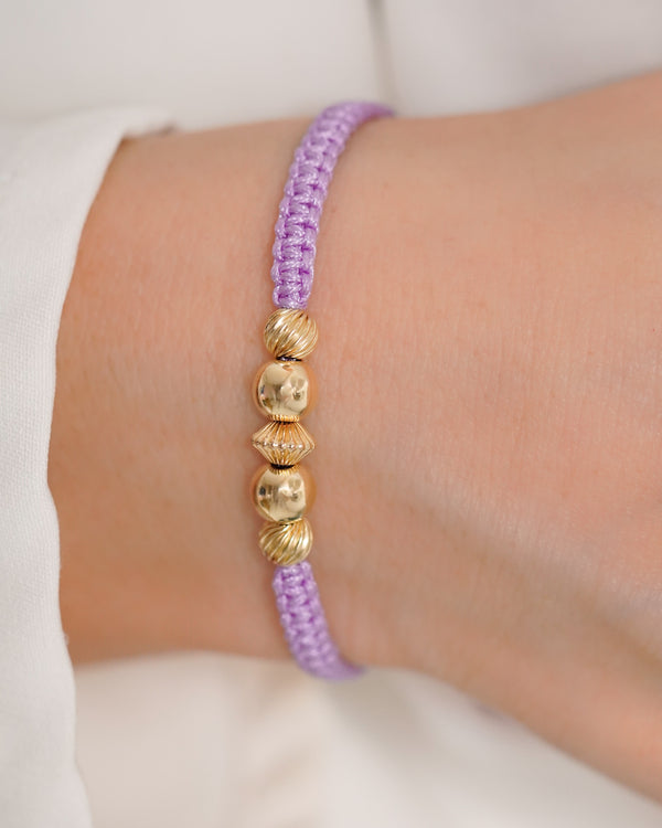 BRAZALETE VIOLET MACRAME 5MM-6MM