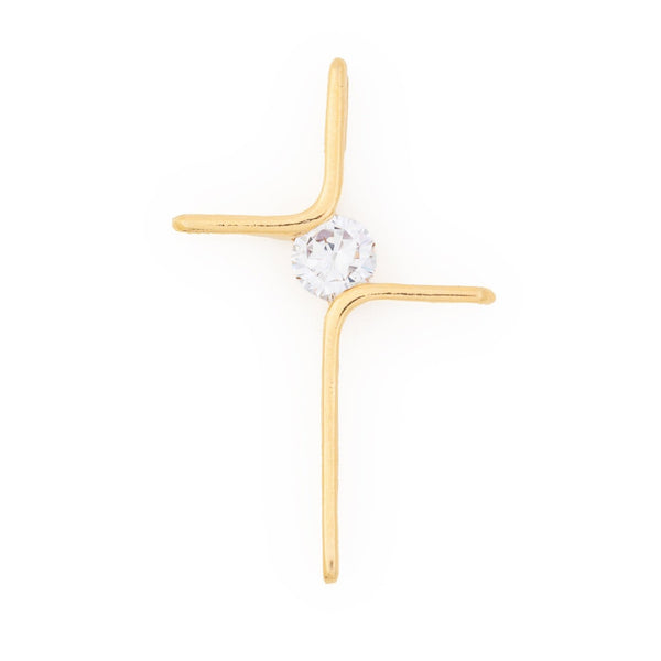 DIJE CRUZ CON CIRCONIA