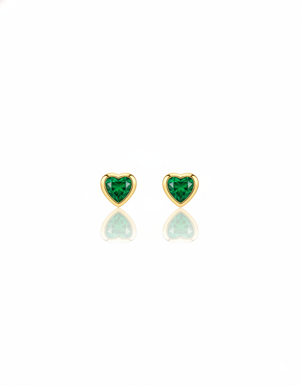 TOPO MINI CORAZON VERDE 3MM ROSCA SEGURIDAD