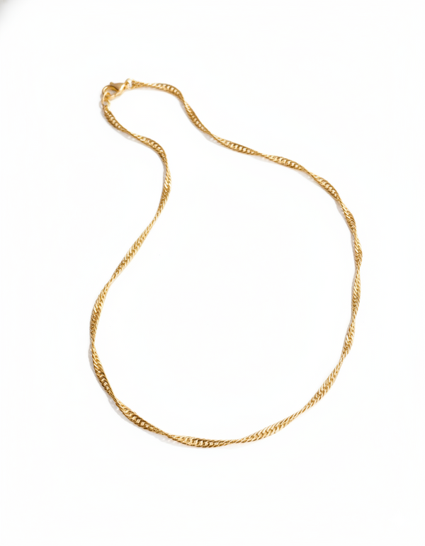 CADENA CUBANA CRUZADA 4MM 60CM