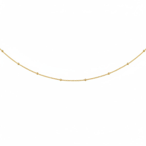 GARGANTILLA PLATA L CUBANITA BOLITAS 40CM