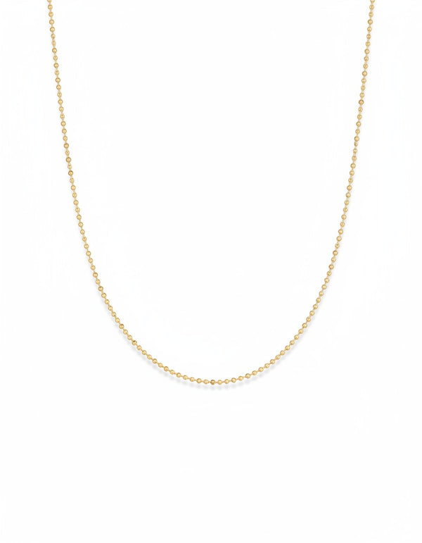 CADENA MILITAR DIAMANTADA FINA 45CM