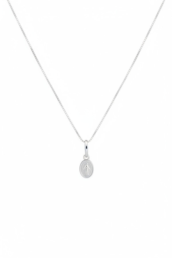 SET CADENA+DIJE MILAGROSA PLATA 925