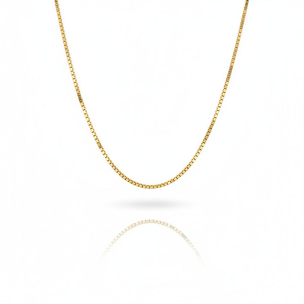 CADENA PLATA L VENECIANA 1MM 45CM