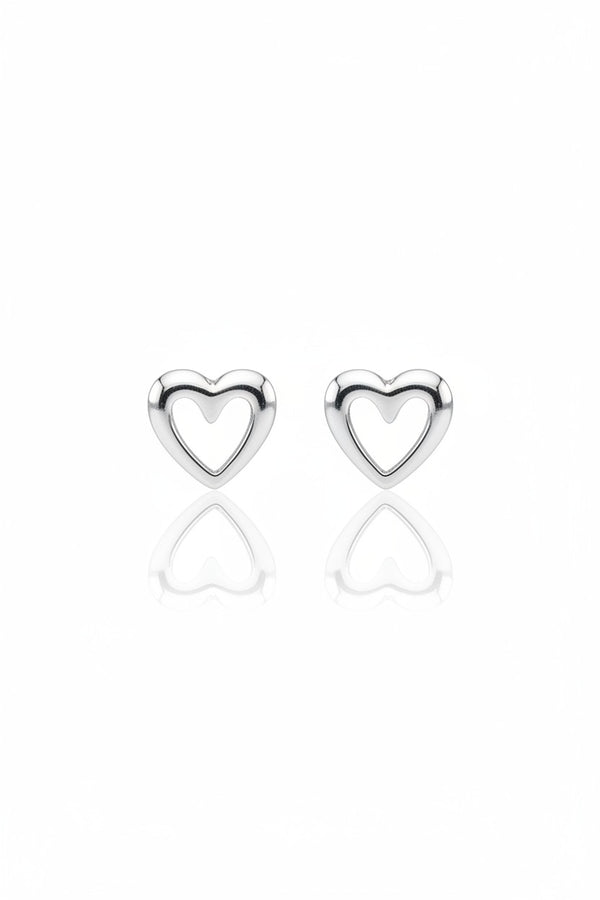 A TOPO SILUETA CORAZON PLATA ITALY