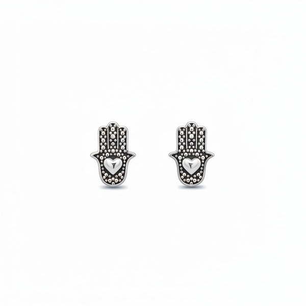 A TOPO MANO HAMSA LOVE 1CM PLATA ITALY