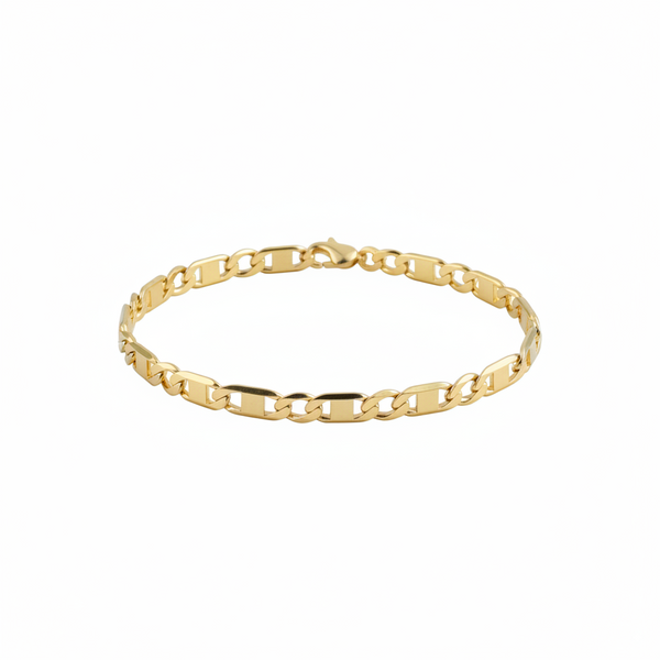 PULSERA ESPECIAL CUBANA ESC 6MM 19CM