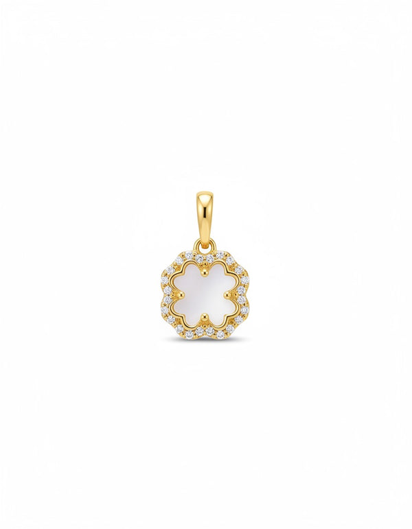 DIJE TREBOL LUXE BLANCO