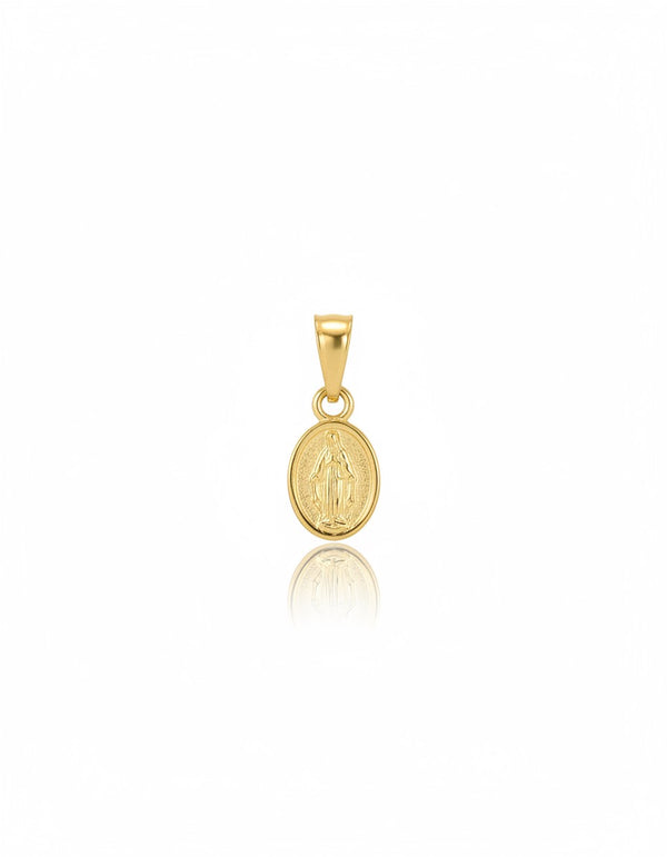 DIJE MINI MILAGROSA TALLADA ED GOLD 1CM