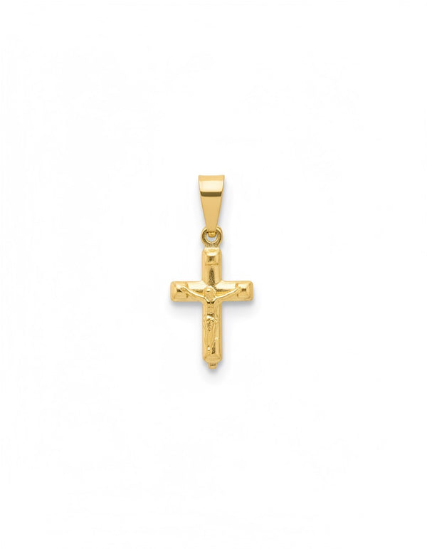 DIJE MINI CRISTO MADERO ED GOLD 1.7CM