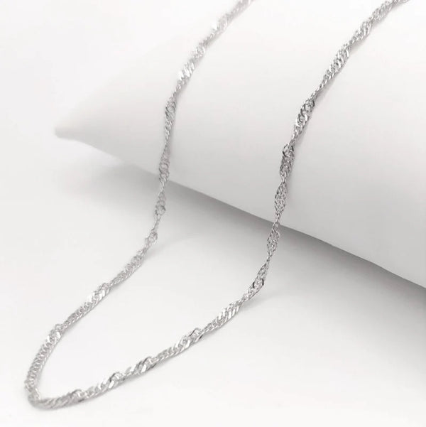 CADENA SINGAPUR 45CM PLATA ITA
