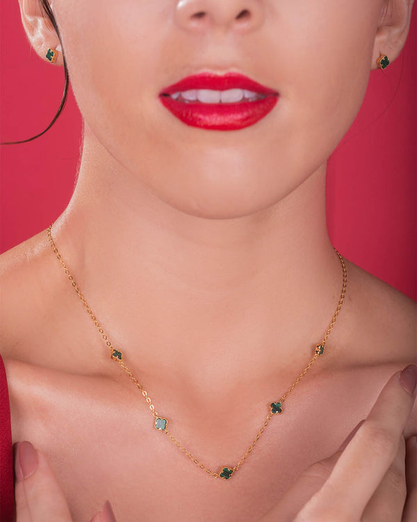 C COLLAR 5 TREBOL ESPECIAL VERDE