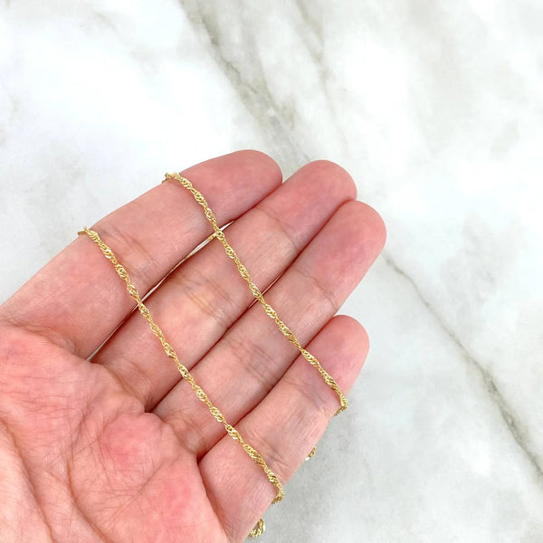 CADENA SINGAPUR 2.5MM ED GOLD 60CM