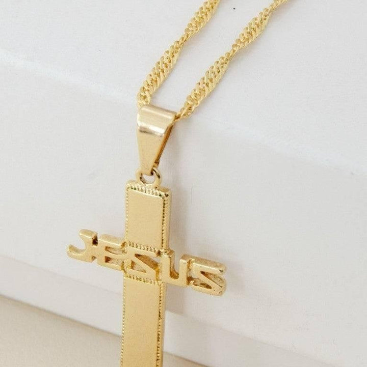 Dije Cruz Jesus dlujo-joyeria