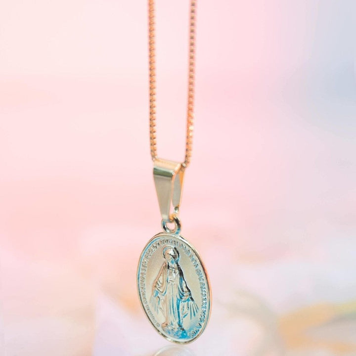 Dije Virgen Milagrosa delgada dlujo-joyeria