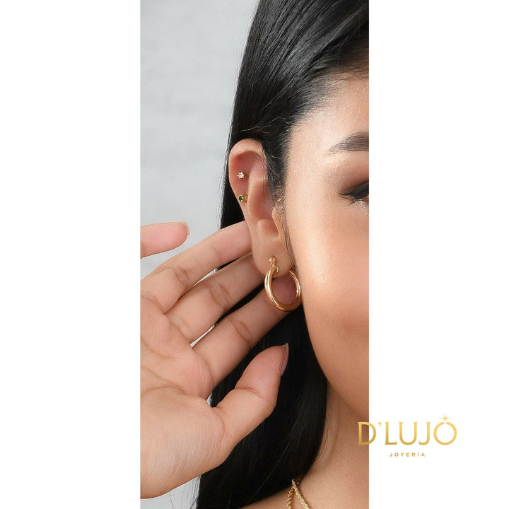 Topo circón unisex dlujo-joyeria